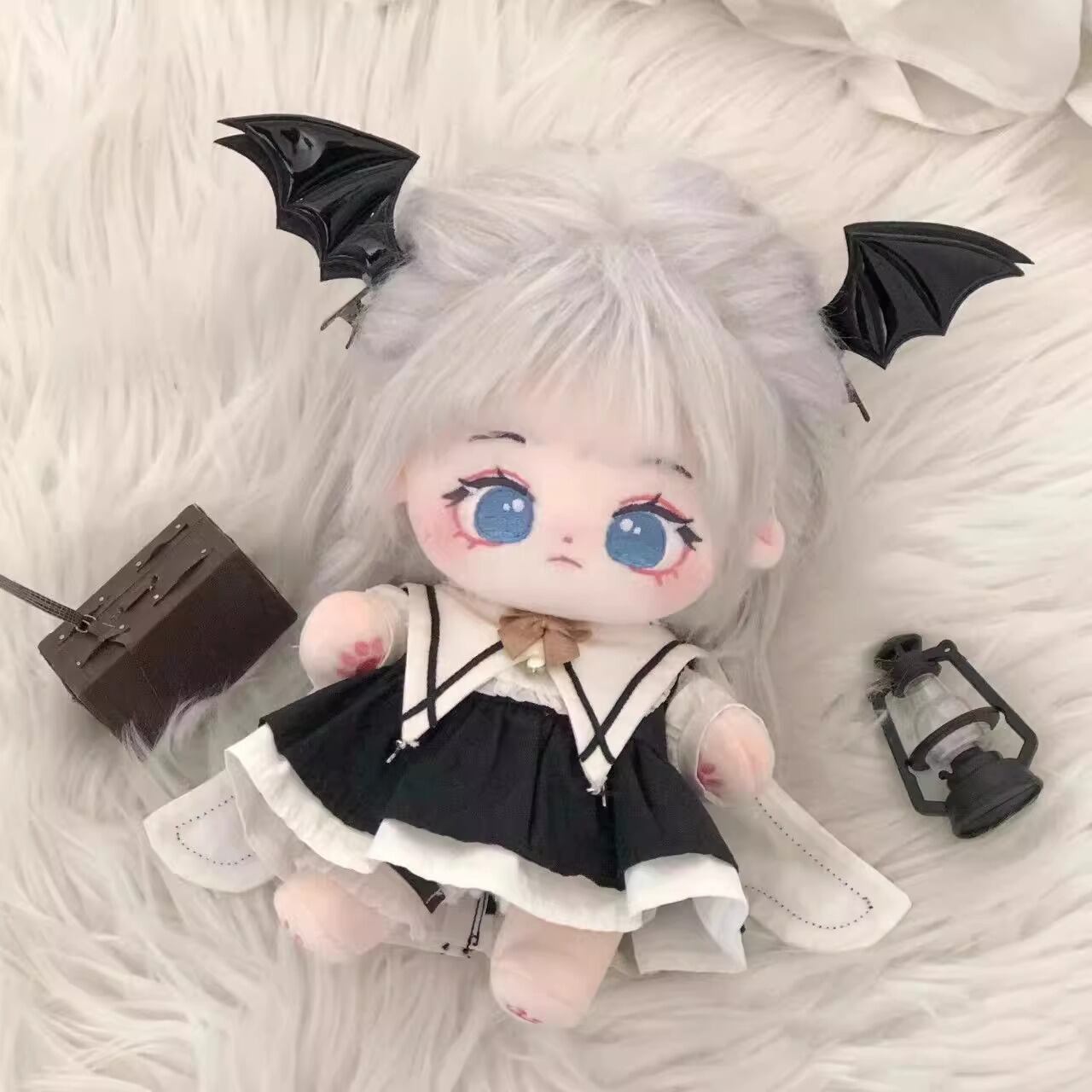 20cmぬいぐるみ用 ワンピース+ケープ+パンツ エレガント 着せ替え