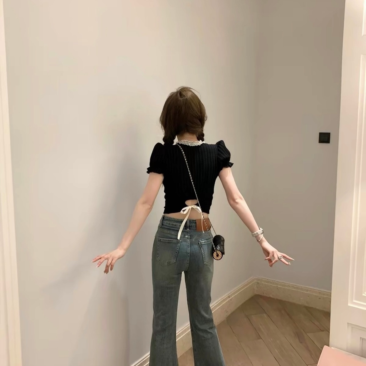 Square-Neck Off-Shoulder Top