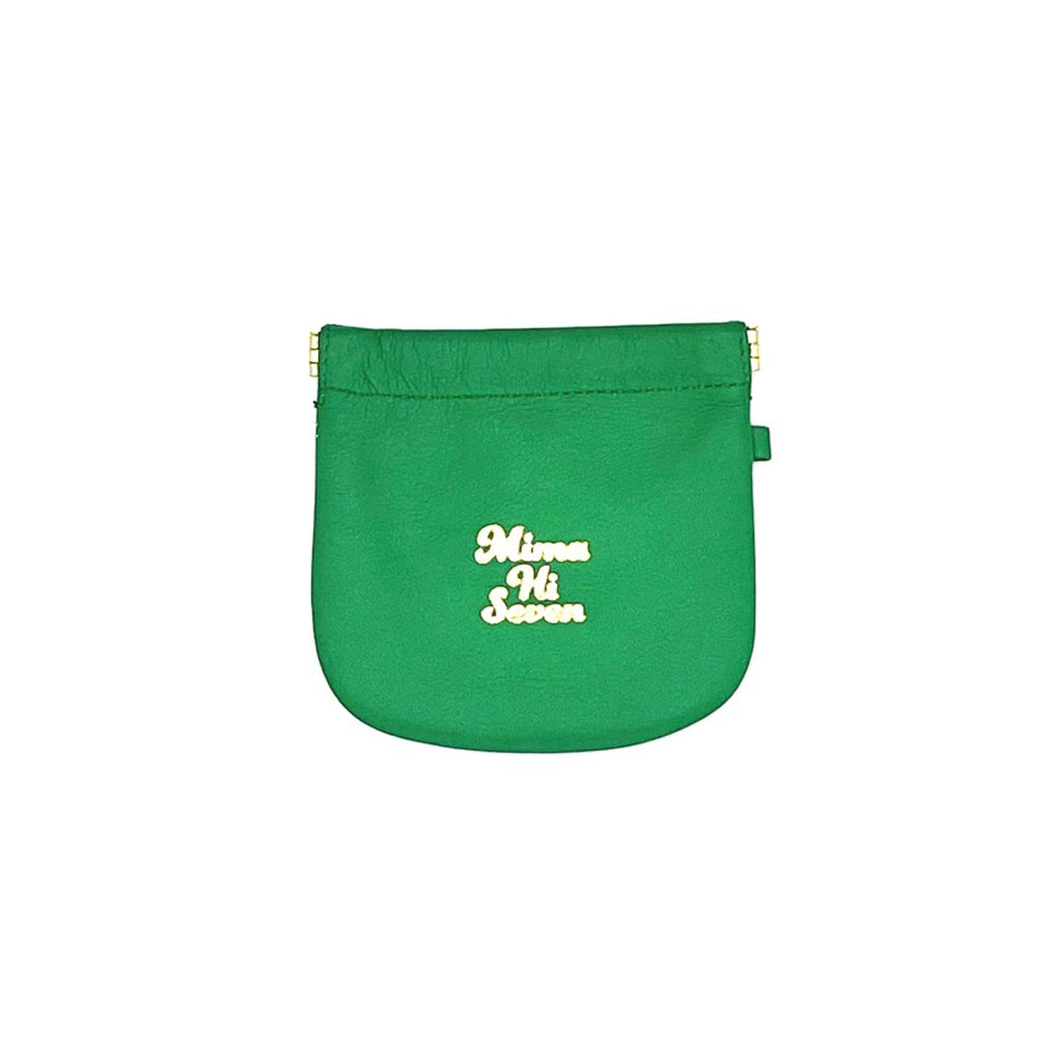 Candy Pouch / green 【耳付き】 | Mima Hi Seven - 本皮を使用した