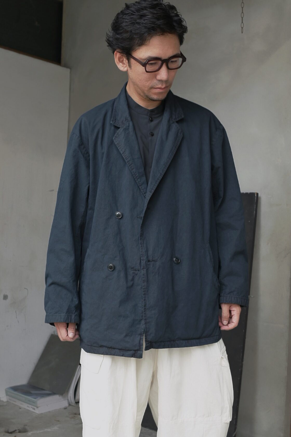 SANMONT】サンモント unisex 4B Double Jacket［Dark Navy］ | PAY ID