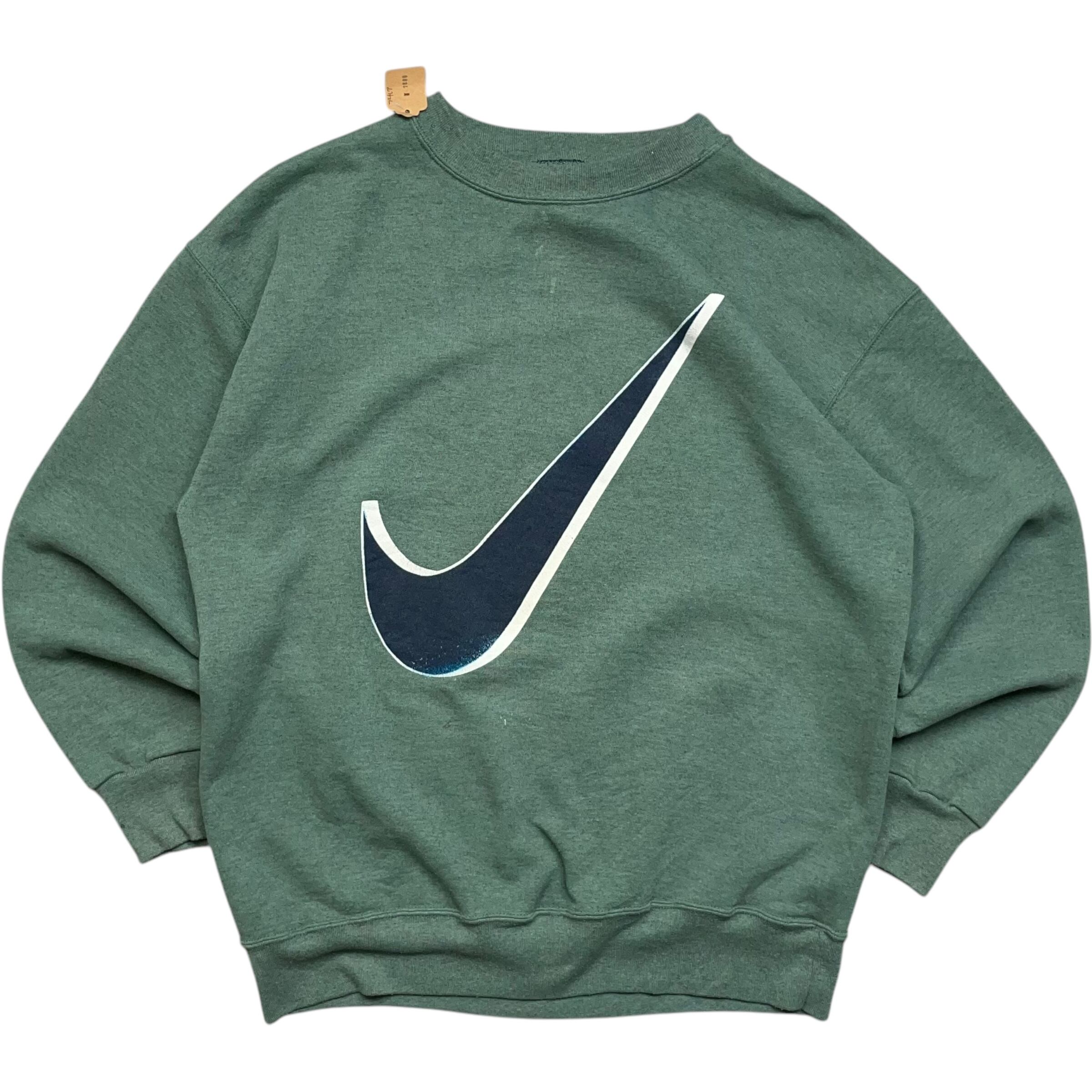 《L》 SIGNAL SPORTS スウェット ブートレグ NIKE グリーン USA製 90年代 vintage no.5901
