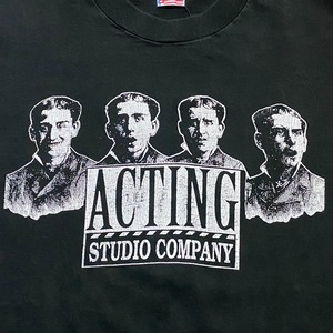 vintage 1990’s acting studio print tee