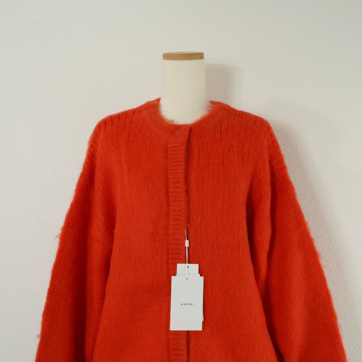 未使用 AMERI アメリ 2WAY MOHAIR SHAGGY KNIT モヘアシャギーニット