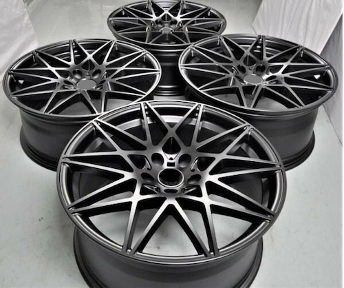 ☆BMW 20インチ マットブラック スタッガード・ホイール・リム(フルセット4本)BMW 3 4 5 6シリーズX1 X3 X4 ☆送料無料! 1322