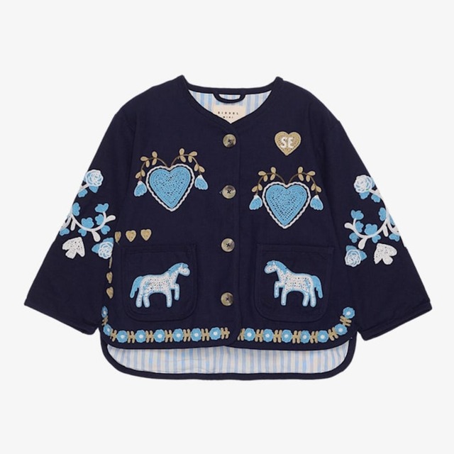 【予約販売・送料無料】SISSEL MINI / Maggie MINI Jacket Navy Horses