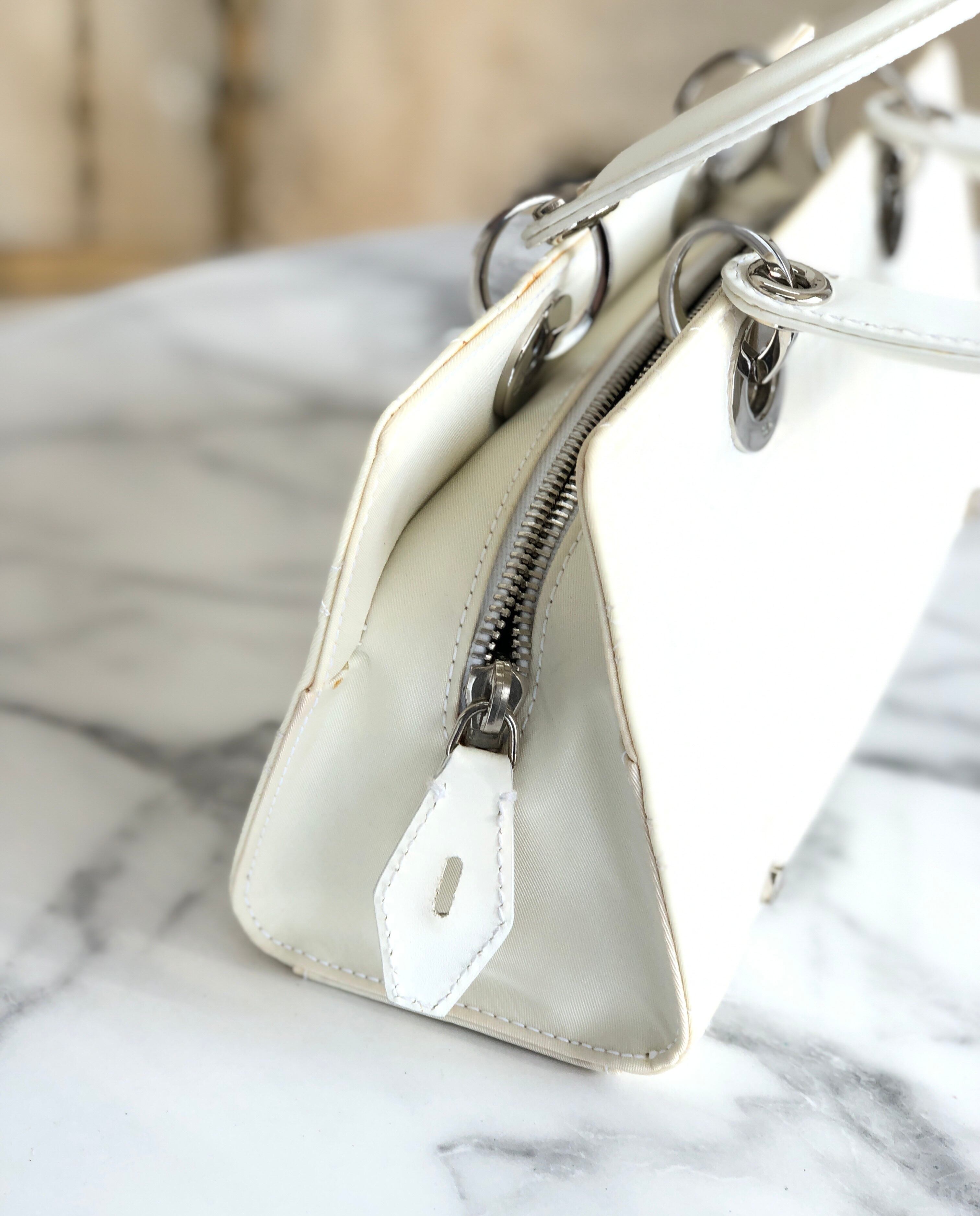 Christian Dior クリスチャン ディオール カナージュ ナイロン×レザー