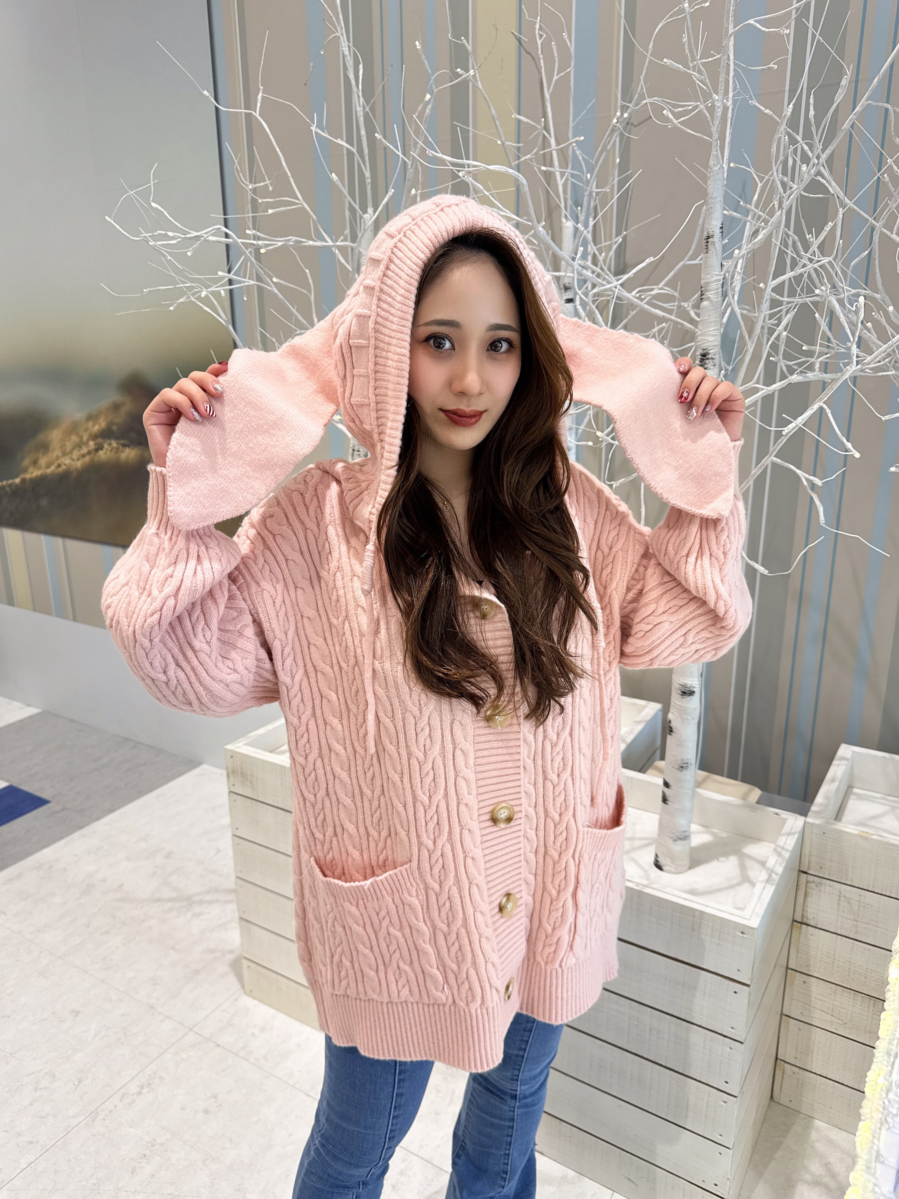 うさ耳ニットカーディガン サブカル 地雷 | 韓国系ユニセックスTHICC