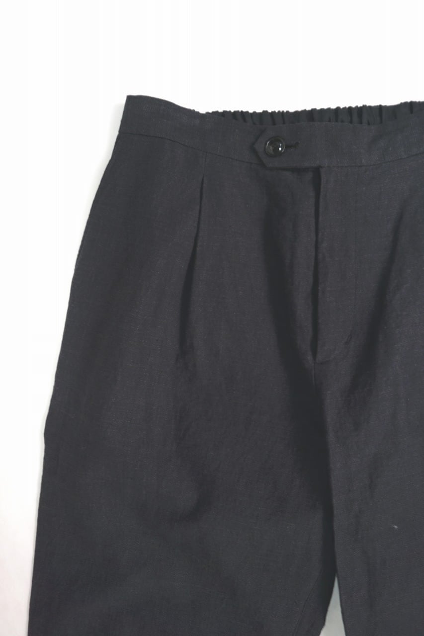 Linen Cotton Herringbone Trousers