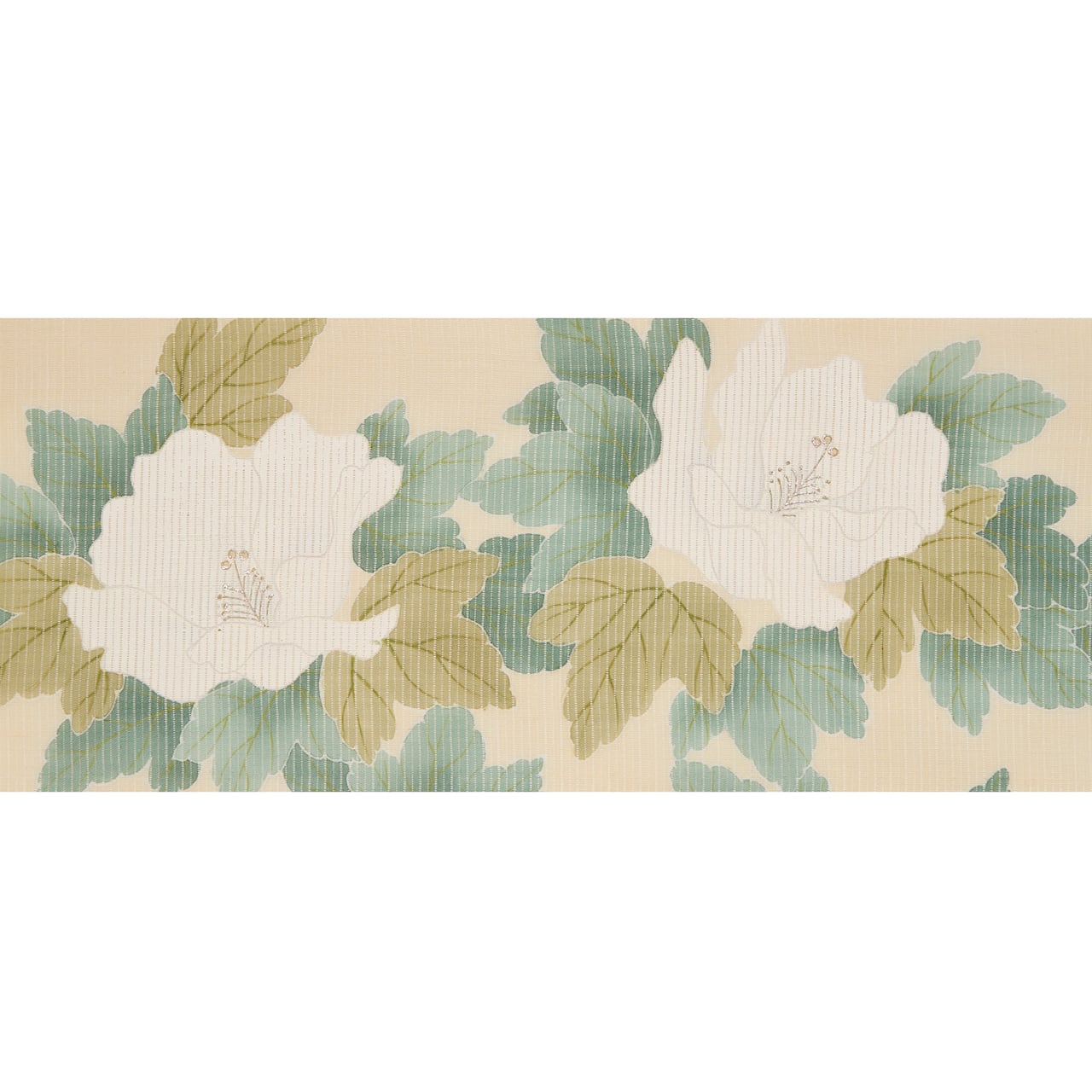 ぎをん齋藤 芙蓉の模様 手描友禅 絽 夏二部式名古屋帯【中古】 | かわの屋