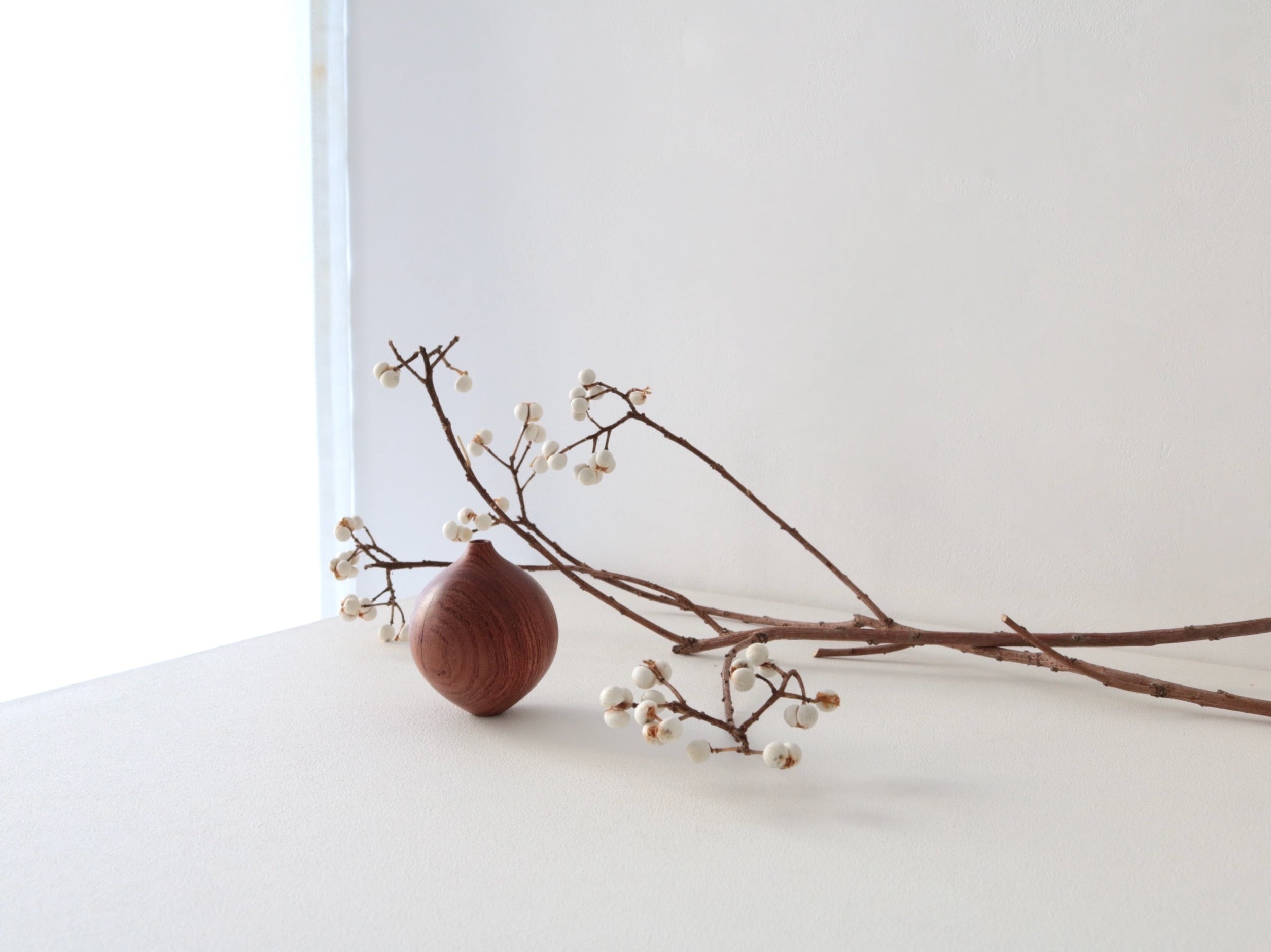 市川岳人 ドライフラワーベース ブビンガ | Galerie NUAGE