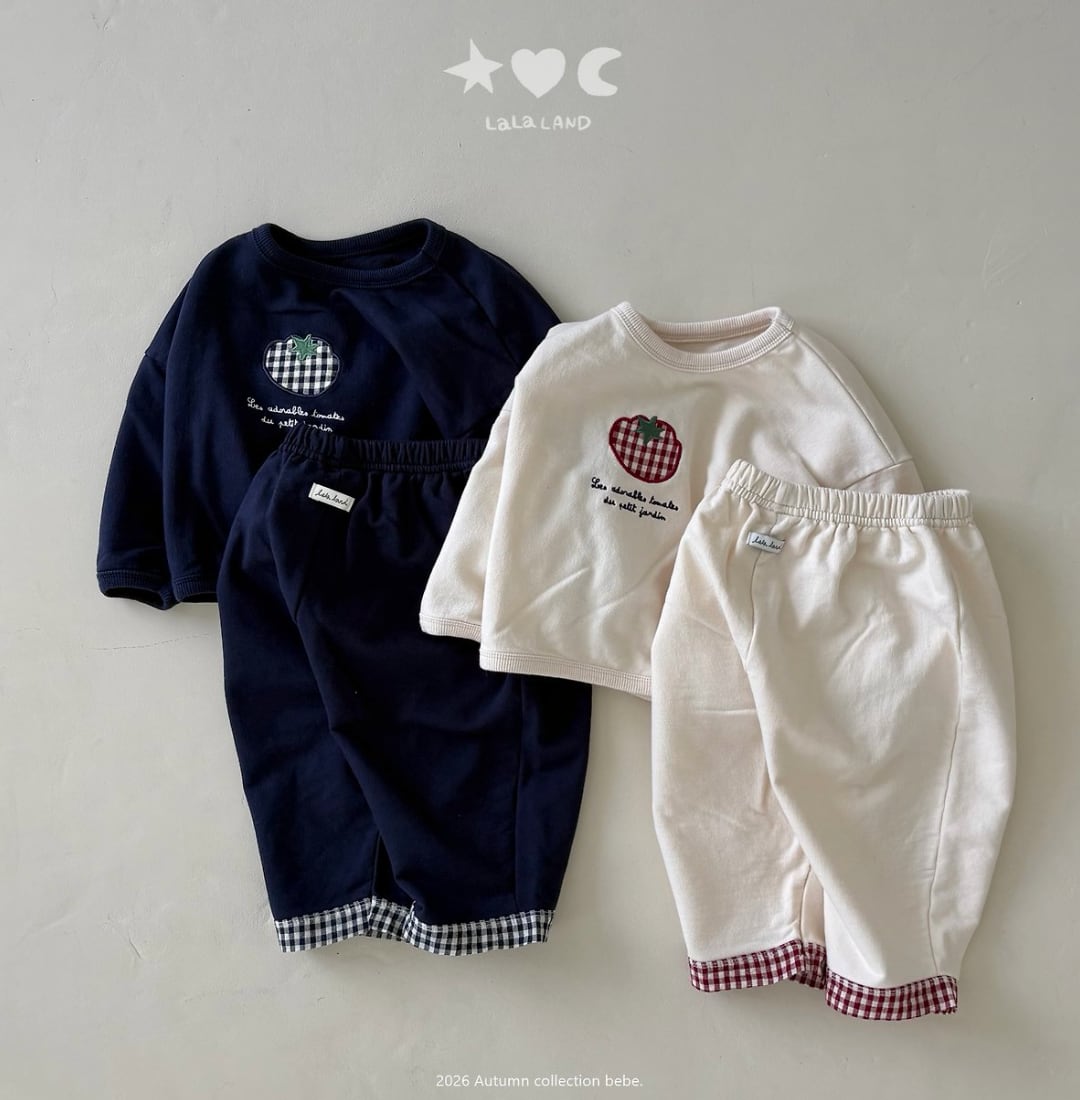 送料無料【予約】/ baby チェックラッパパンツ /lalaland