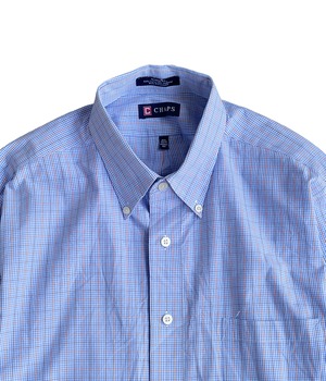 Used L Button down check shirts -Chaps-