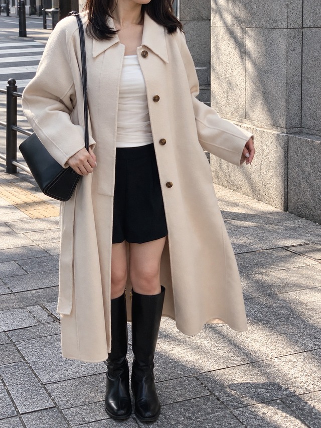 100% Wool Long Coat