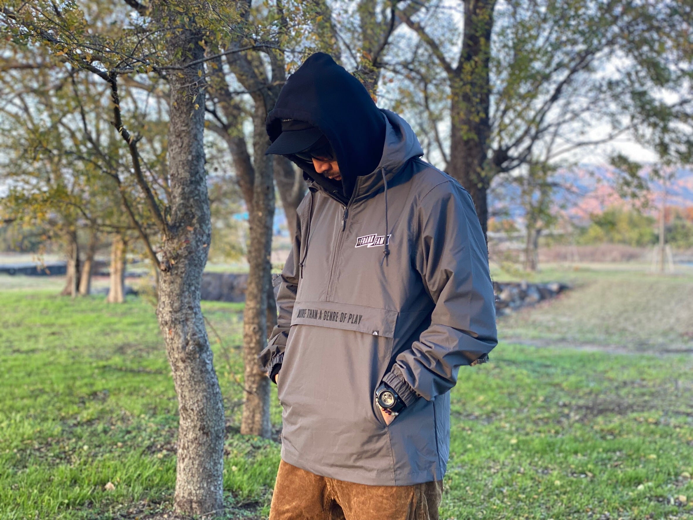 FRANK LABEL ANORAK | GRY | FRANK FAM