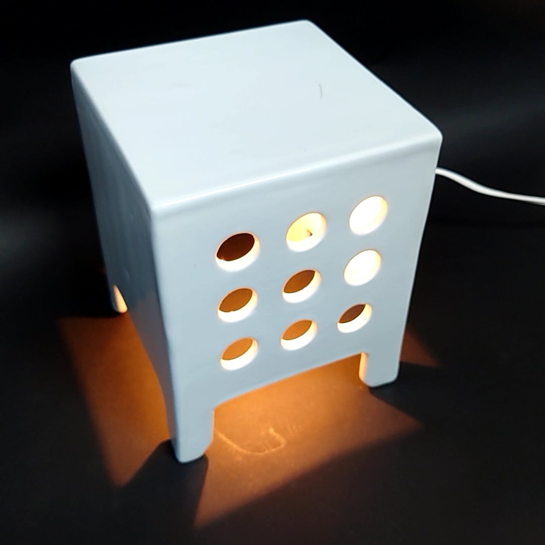 IDEE LAMP テラコッタ　【デッドストック】 IDEE/イデー ”9(キュー) TABLE LAMP” 陶器製 廃番 | coshiki