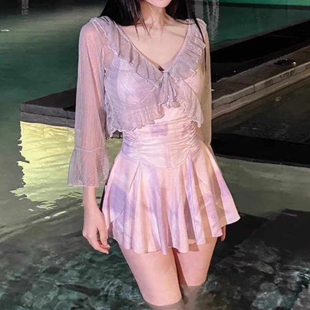 水着 スイムウェア レディース ワンピース 体型カバー 羽織り 二の腕カバー 長袖 かわいい 大人可愛い きれいめ シンプル カジュアル ナチュラル ゴージャス 華やか 大人っぽい おしゃれ お洒落 レトロ 主役級 存在感 ラブリー キュート ガーリー 個性的 クール モード系 スタイリッシュ モダン かっこいい フェミニン ヘルシー リゾート 旅行 プール 夏 海 美脚 脚長 着痩せ スタイルアップ 高見え 格上げ モテ 背中見せ インスタ映え 日除け スタイルカバー こなれ感 2XL M L XL