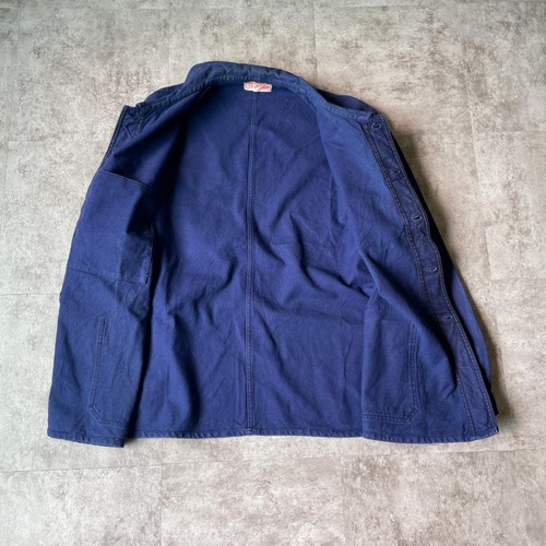 50-60s LIVRADOR 刺繍タグ コットンツイル フレンチワークジャケット 詳細写真3