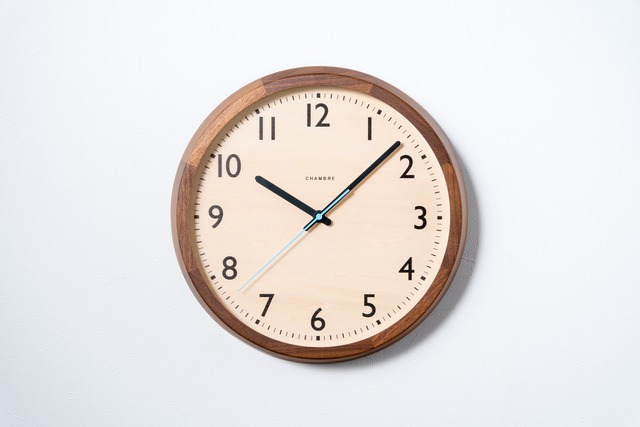 電波時計 DROP CLOCK　【WALNUT】