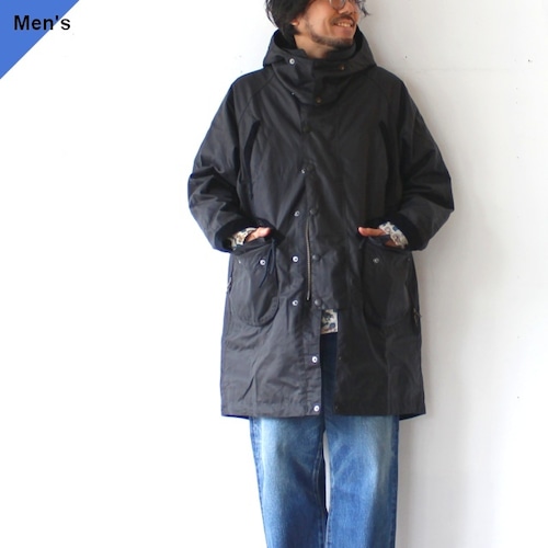 norbit × Barbour ロングフードワックスジャケット Long Wax Jacket　（Navy）
