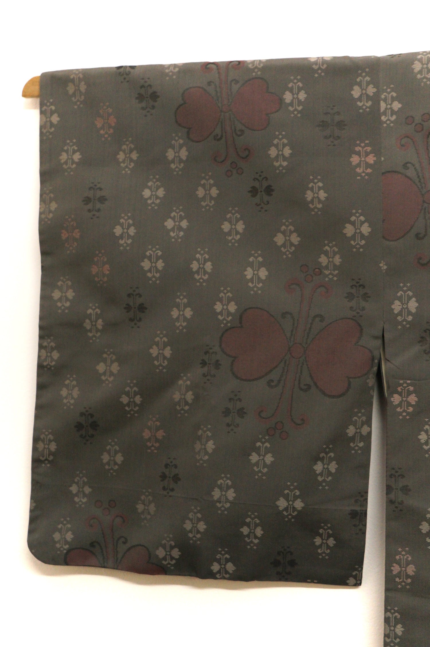 1668 道行 面白柄裏地 楽器勢揃い 音楽 正絹 昭和レトロ ヴィンテージ