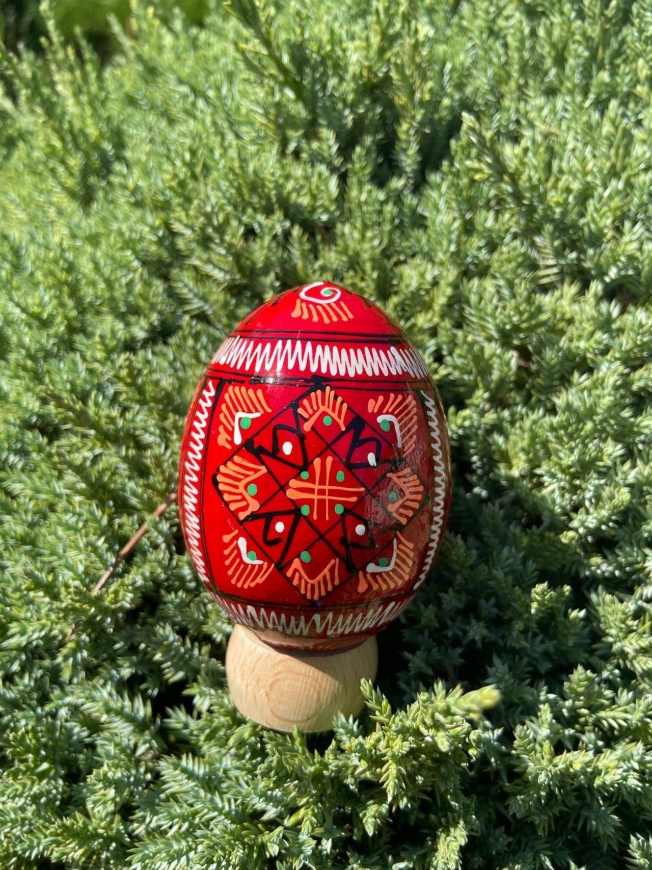 装飾用プィサンカ（イースターエッグ）with stand　コロミヤ博物館モデル - 3