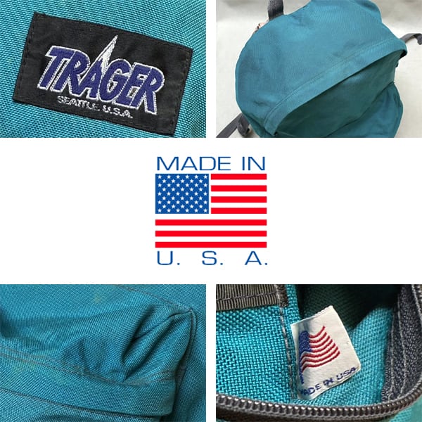 1点物◇USA製ビンテージTRAGERリュックサック中古バックパック古着