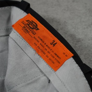90s Dickies Industrial Wear work pants black W33L28相当 古着