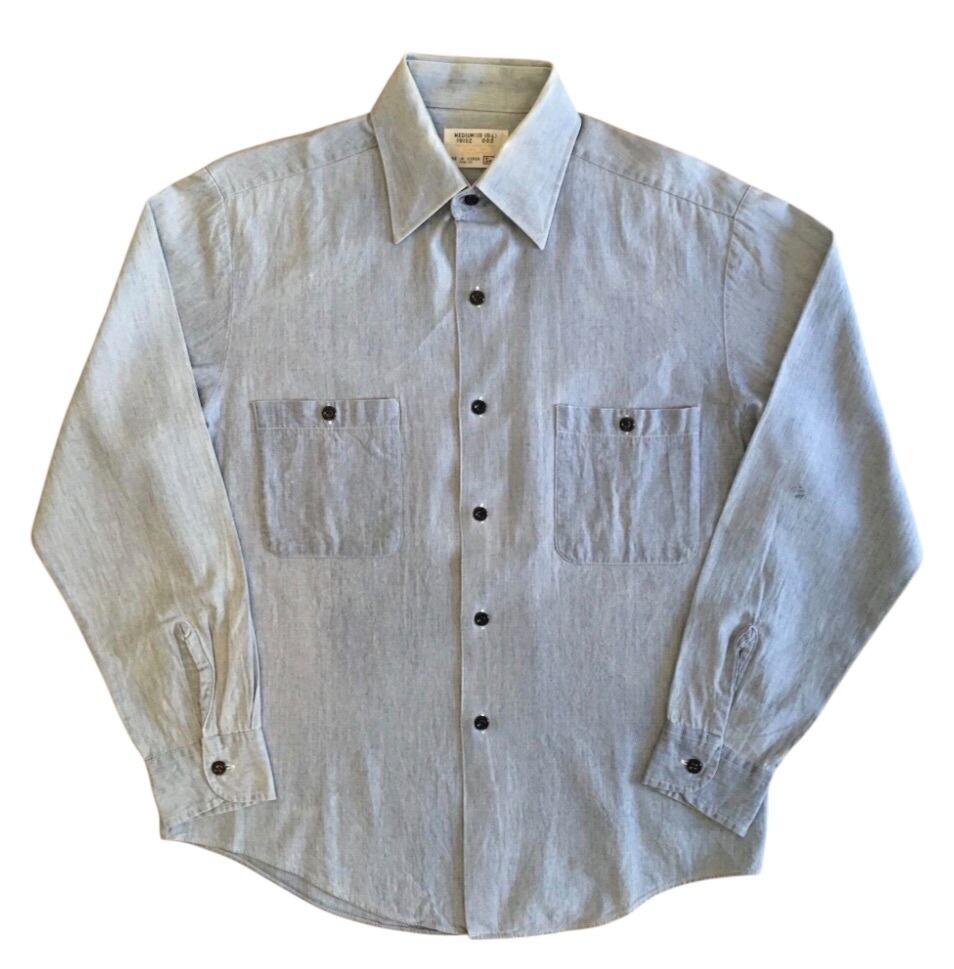 Sears Chambray Work Shirt / MEDIUM / 70s-80s