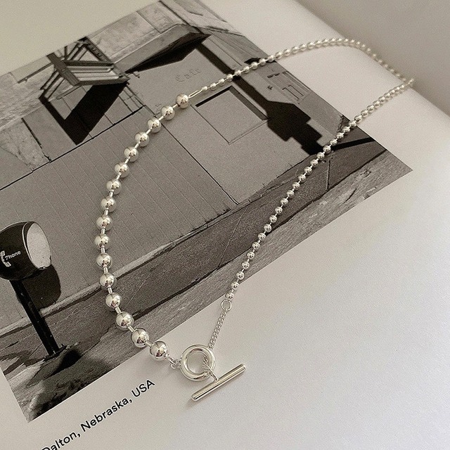 S925 ball chain  choker (N56)