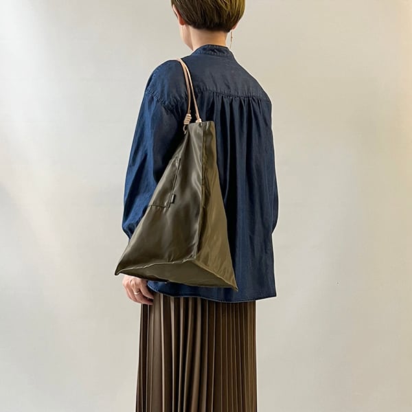 manipuri マニプリ リバーシブルプリントトートバッグL タッセル  