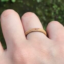 はちじ様オーダーリング入りコン沢リング