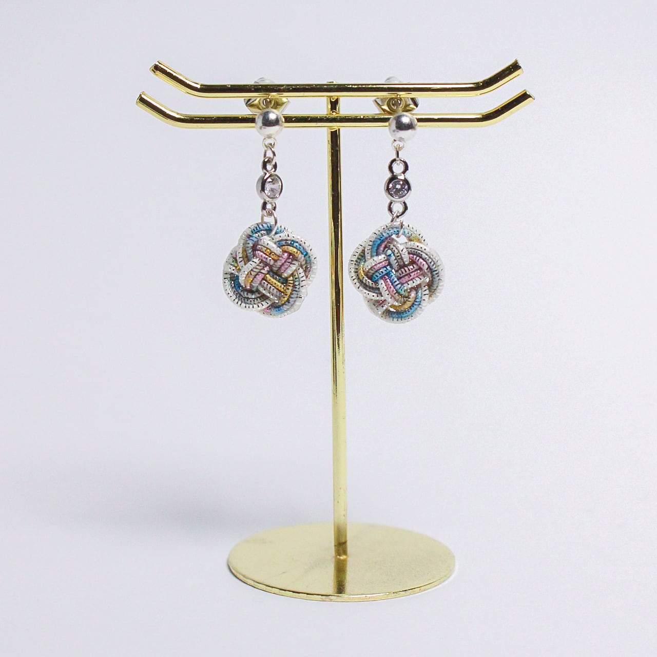 水引ピアス・イヤリング - SOSO - レインボー | 紙単衣 - kamihitoe