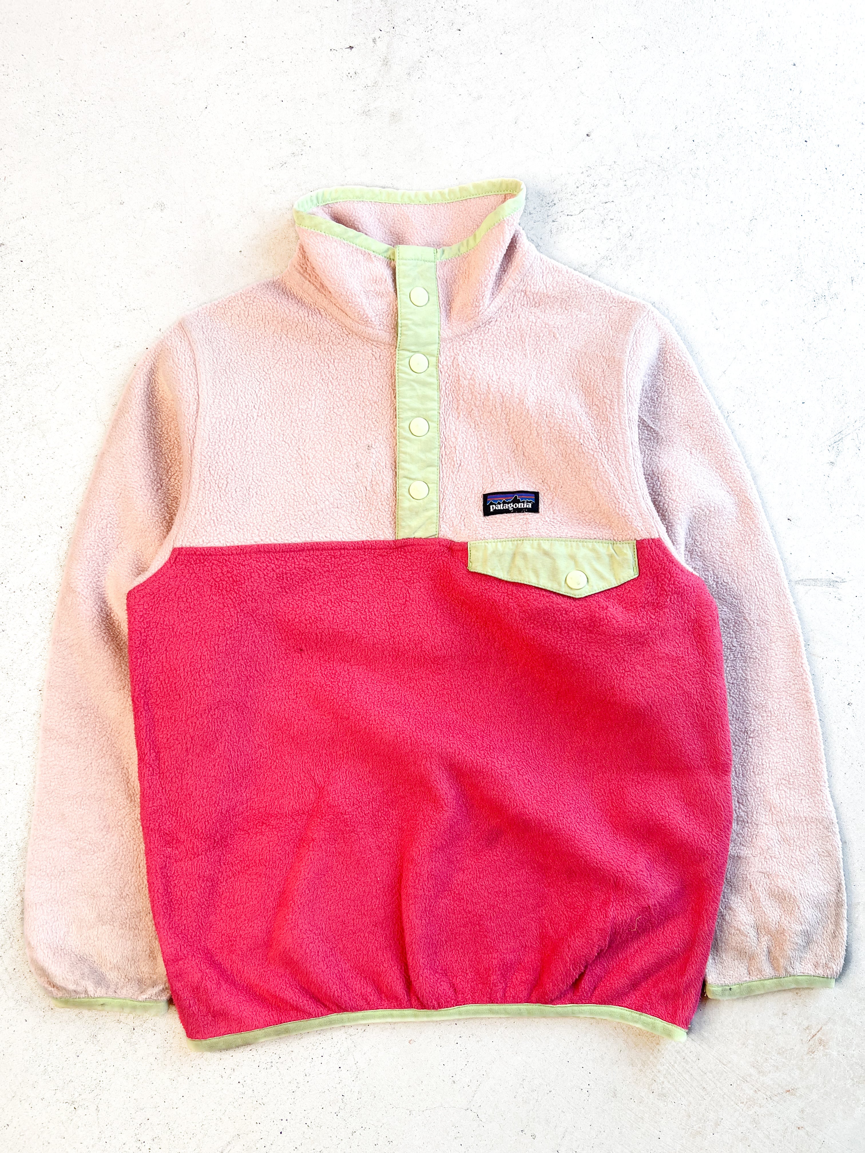 【130-140cm】USED パタゴニア Patagonia フリース スナップT【9995】