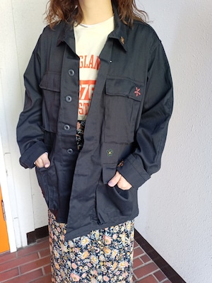 THRIFTY LOOK( FATIGUE JACKET HAND EMBROIDERY )