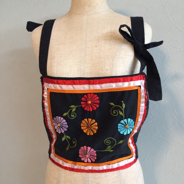 embroidery bustier