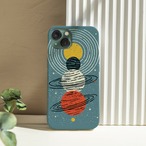 受注生産 iPhoneケース 惑星軌道のブルー星図｜星図アート STAR072B