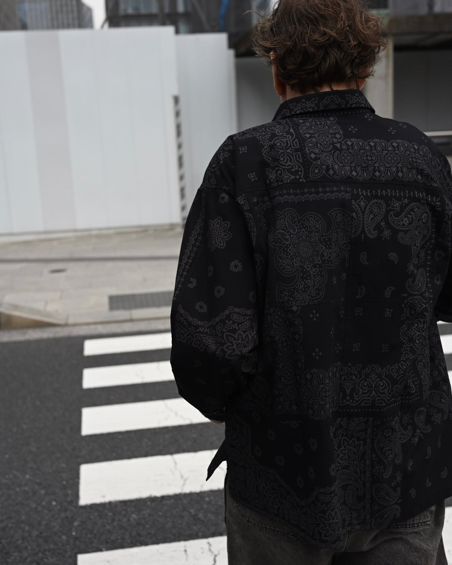 BLACK Dyed Bandana Shirt | MIYAGIHIDETAKA