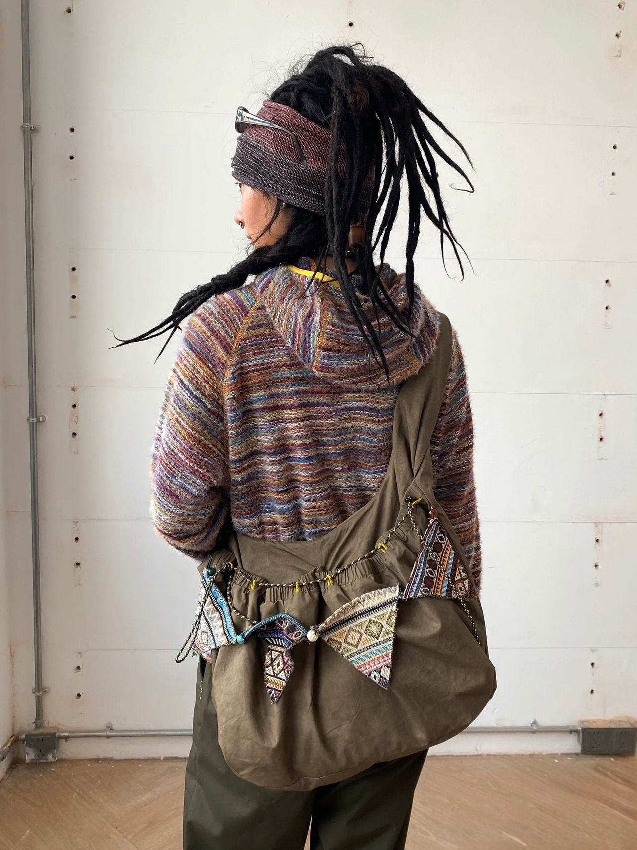 CONP Ethnic Flag Hobo Bag