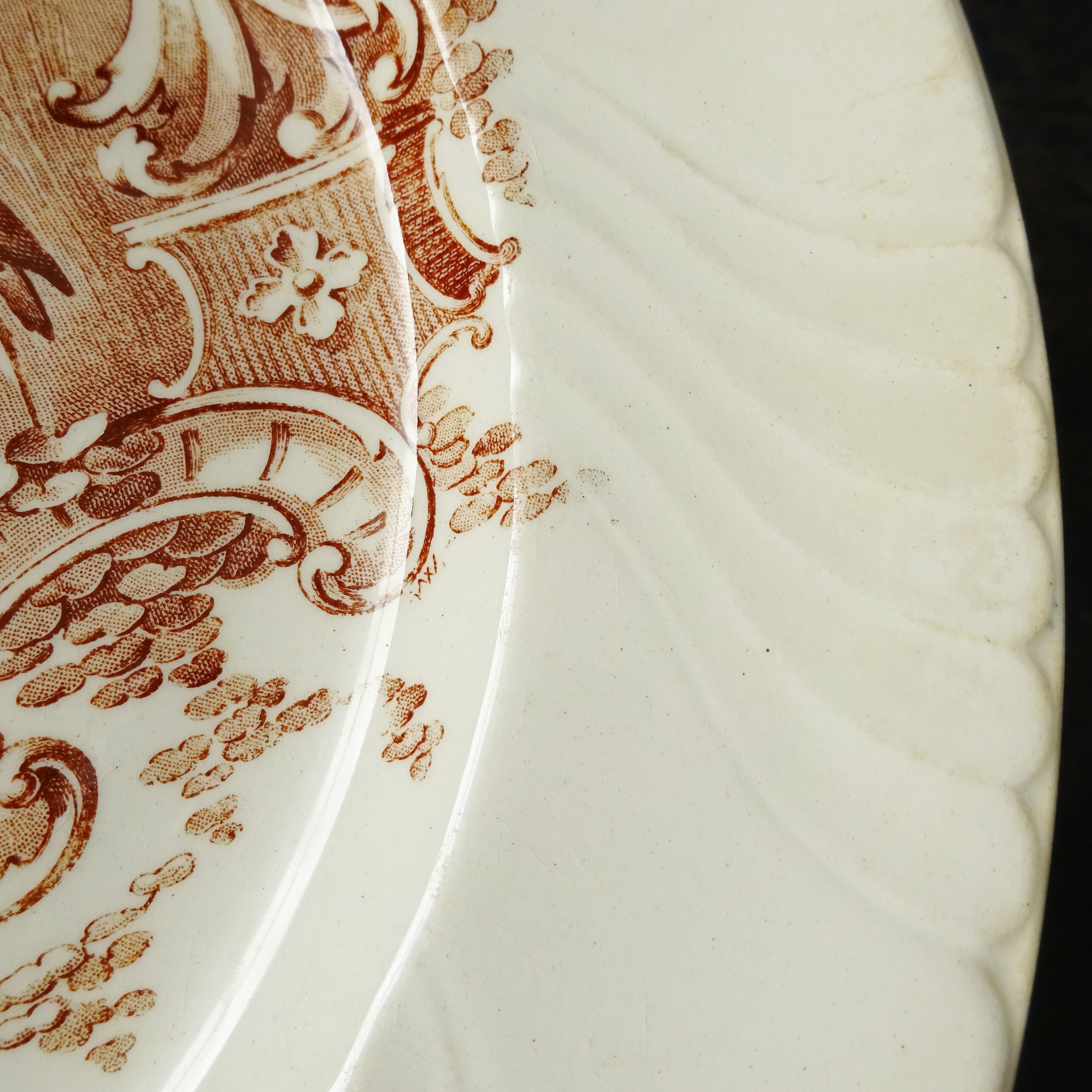 KG Lunéville  modèle《Rocaille》Assiette plate (A)