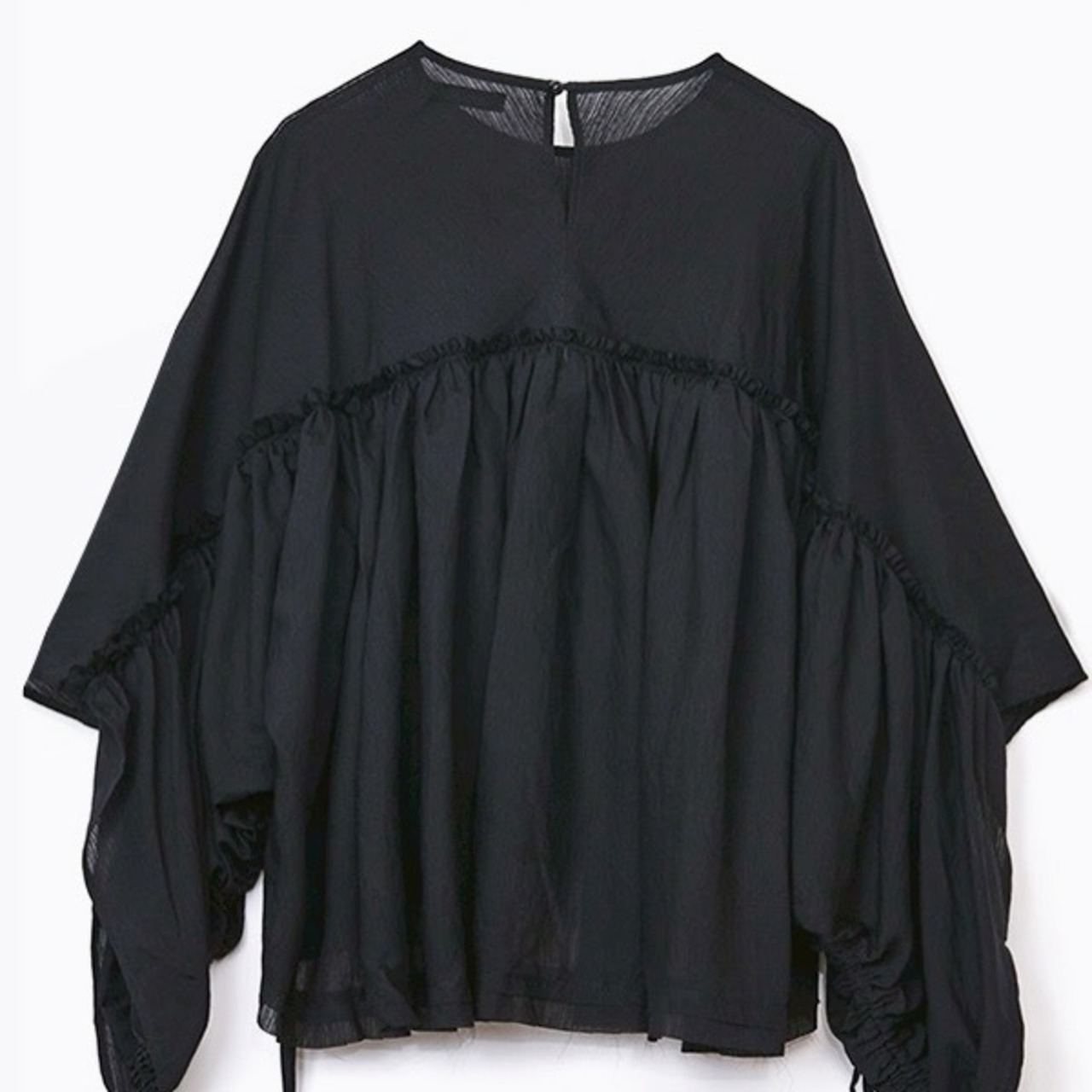 アウラアイラ AULA AILA BACKTAIL VOLUME BLOUSE
