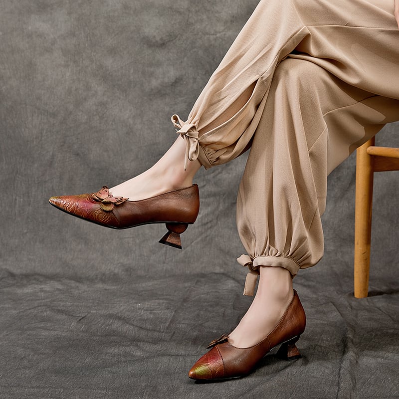 ❤️未使用の靴: レディースレザーパンプス / Women leather pumps Mrs.Mercury マーキュリー 本革パンプス 痛くない 本革 4E 日本製