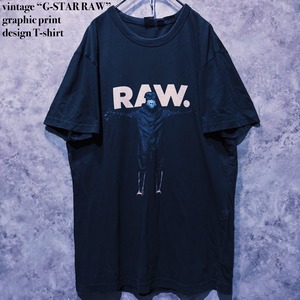 【doppio】vintage “G-STAR RAW” graphic print design T-shirt