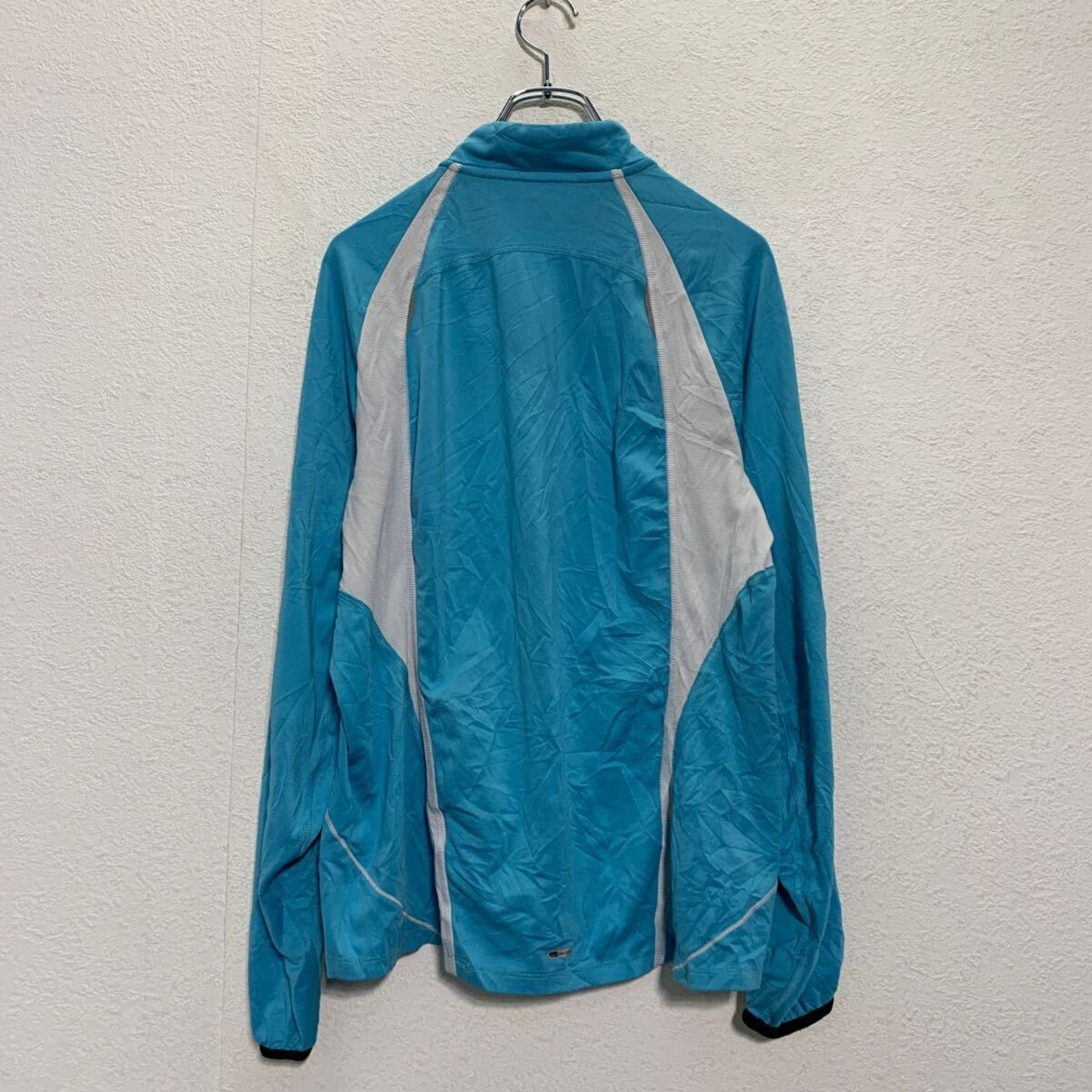 PUMA ハーフジップ トラックジャケット XL レディース ライトブルー 