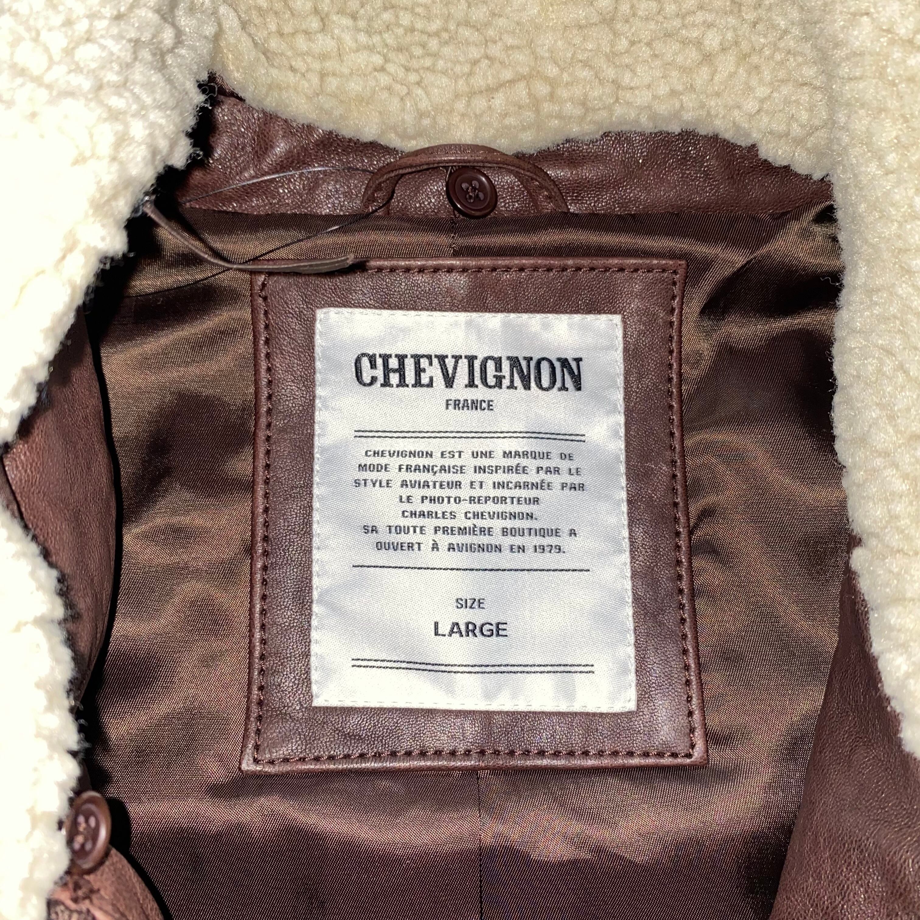 CHEVIGNON “G-1” leather flight jacket | NOIR ONLINE