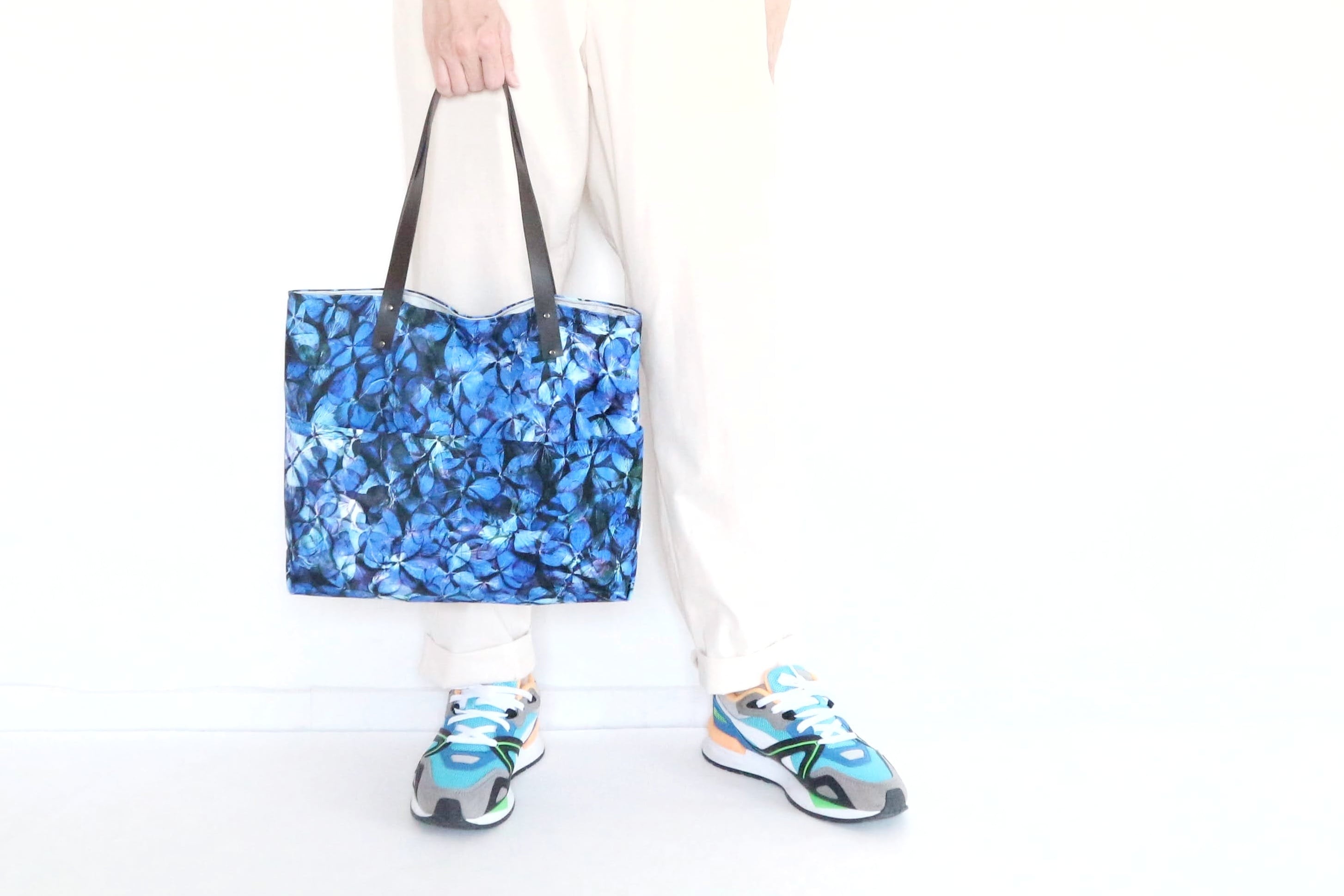 気分あがる！紫陽花トートバッグ ブルー | チエソー