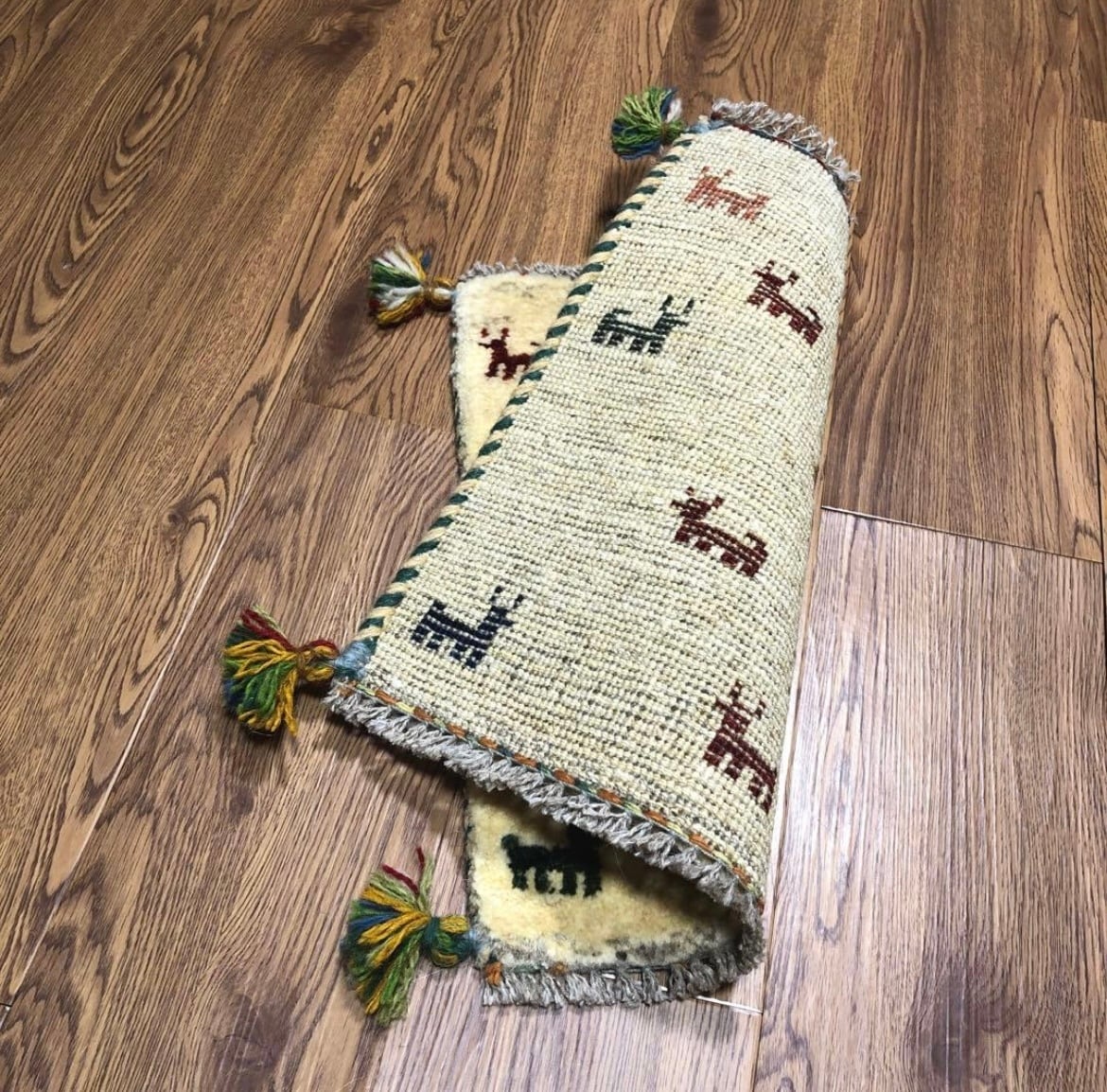 ペルシャギャッベ (ギャベ) チェアマット 椅子の座布団 No.GS-1217