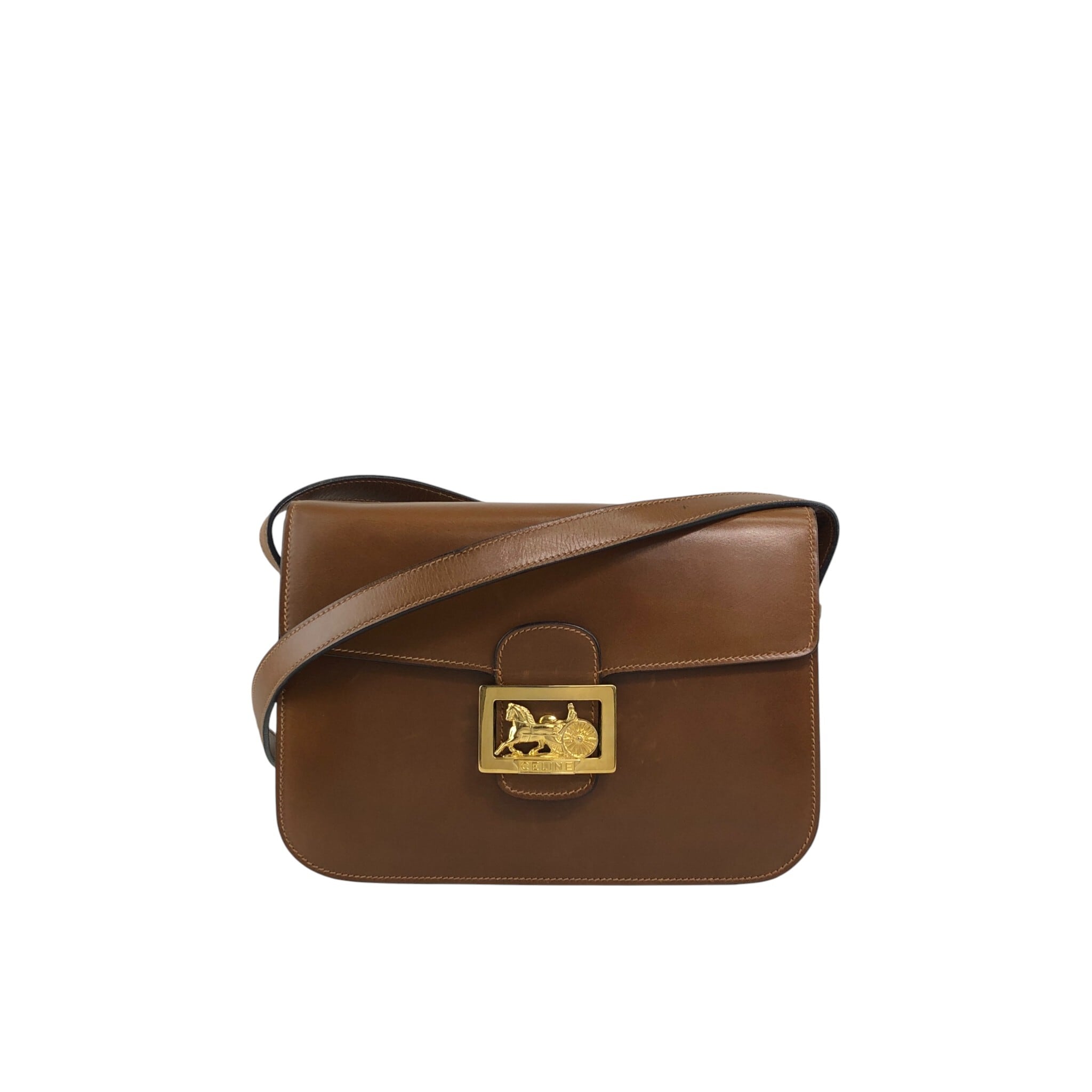 CELINE セリーヌ ショルダーバッグ ブラウン 馬車 ホースキャリッジ