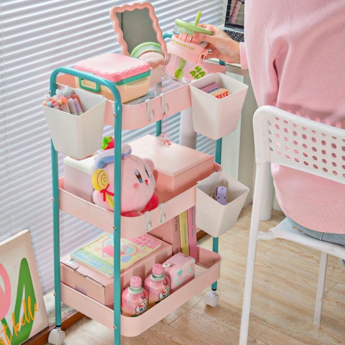3段キャスター付き収納ワゴン｜2色展開 | moncoffret