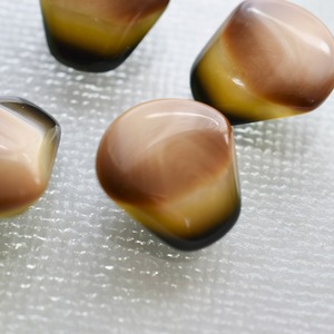 変形オーバル×ブラウングラデーション 21㎜