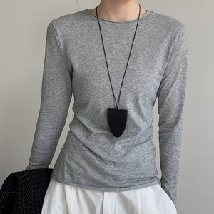 4色／ラウンドネックカットソー ・21307